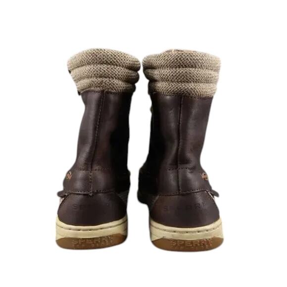 Sperry Shoes Womens 7.5 Boots Hikerfish Lace Up Moc Toe Leather Top Sider Brown - Picture 5 of 15